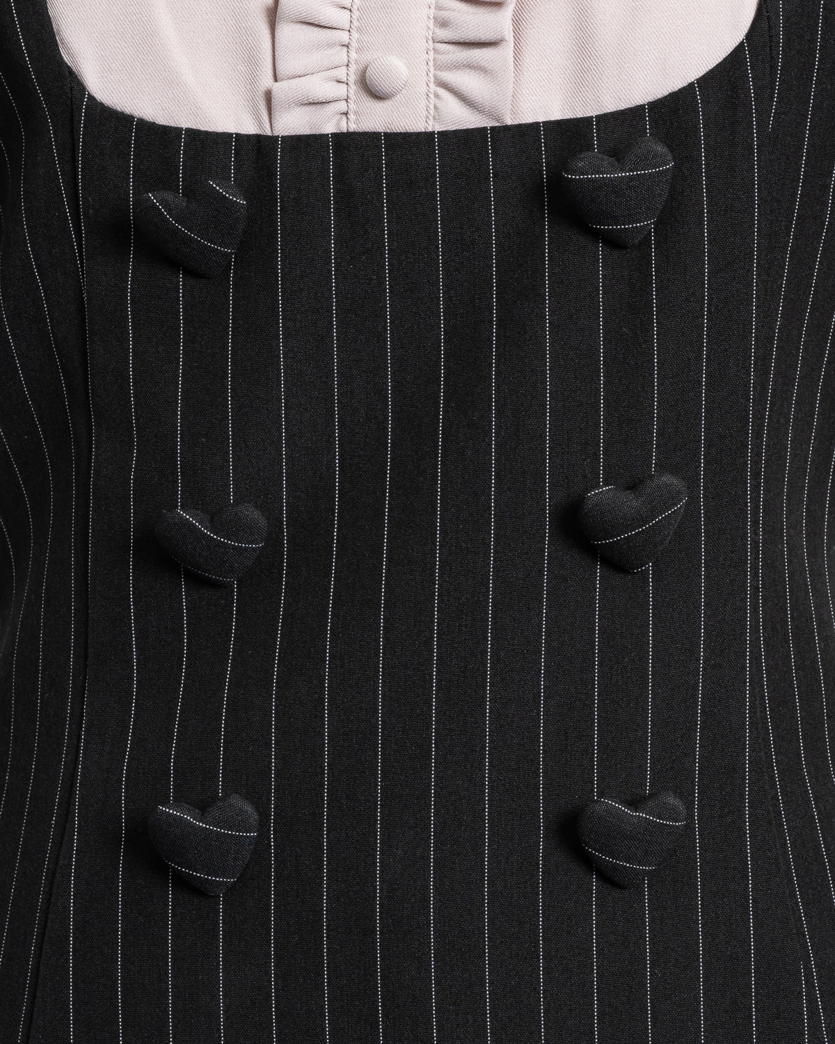 ヨーク切替ハートボタンティアードセットアップ