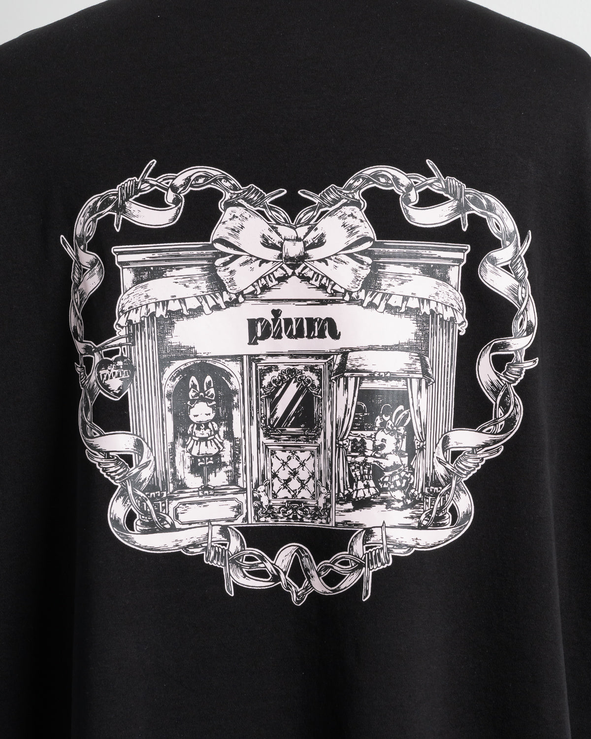 pium shopping bunny オーバーサイズ半袖Tシャツ
