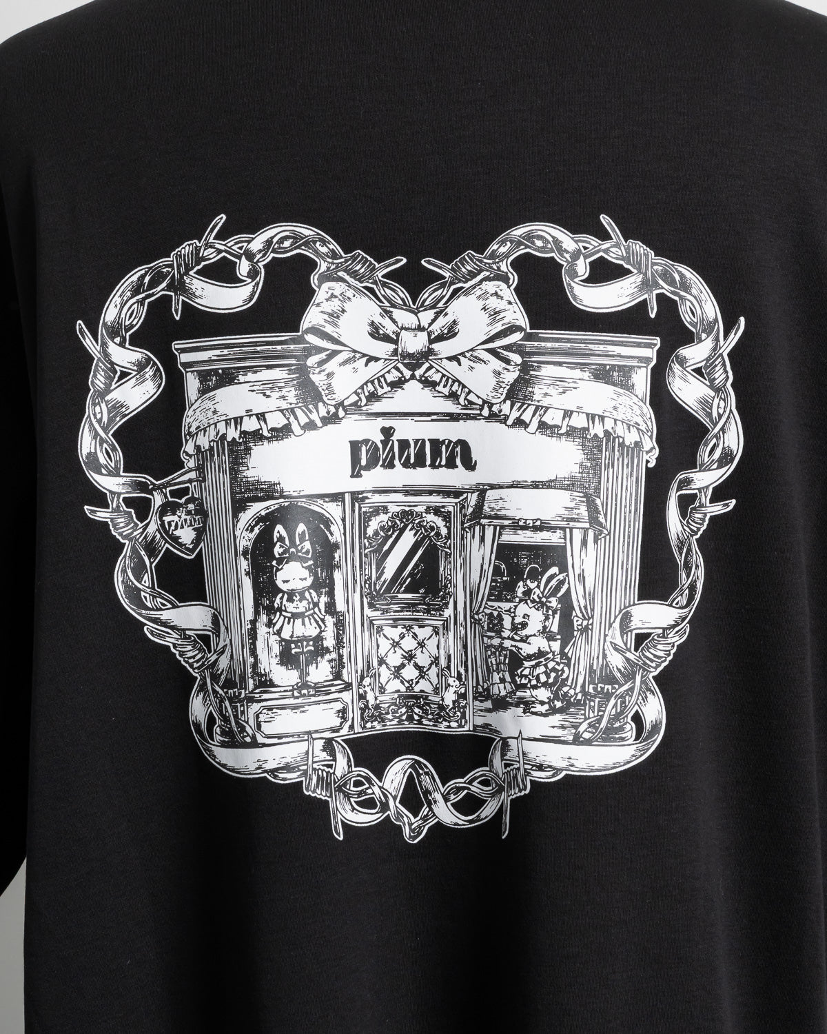 pium shopping bunny オーバーサイズ半袖Tシャツ
