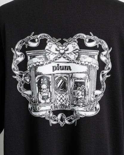 pium shopping bunny オーバーサイズ半袖Tシャツ