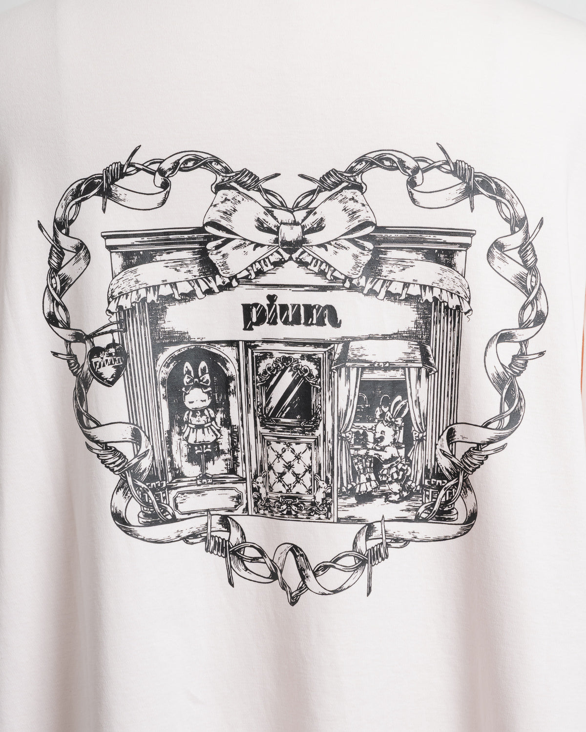 pium shopping bunny オーバーサイズ半袖Tシャツ
