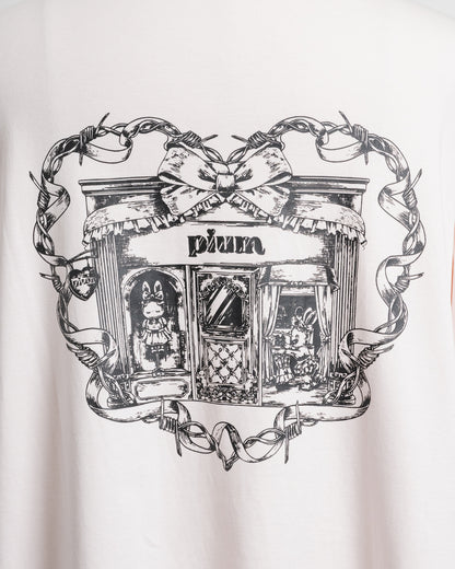 pium shopping bunny オーバーサイズ半袖Tシャツ