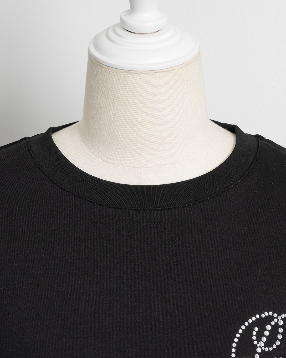 ラインストーンリボンロゴオーバーサイズ半袖Tシャツ – pium