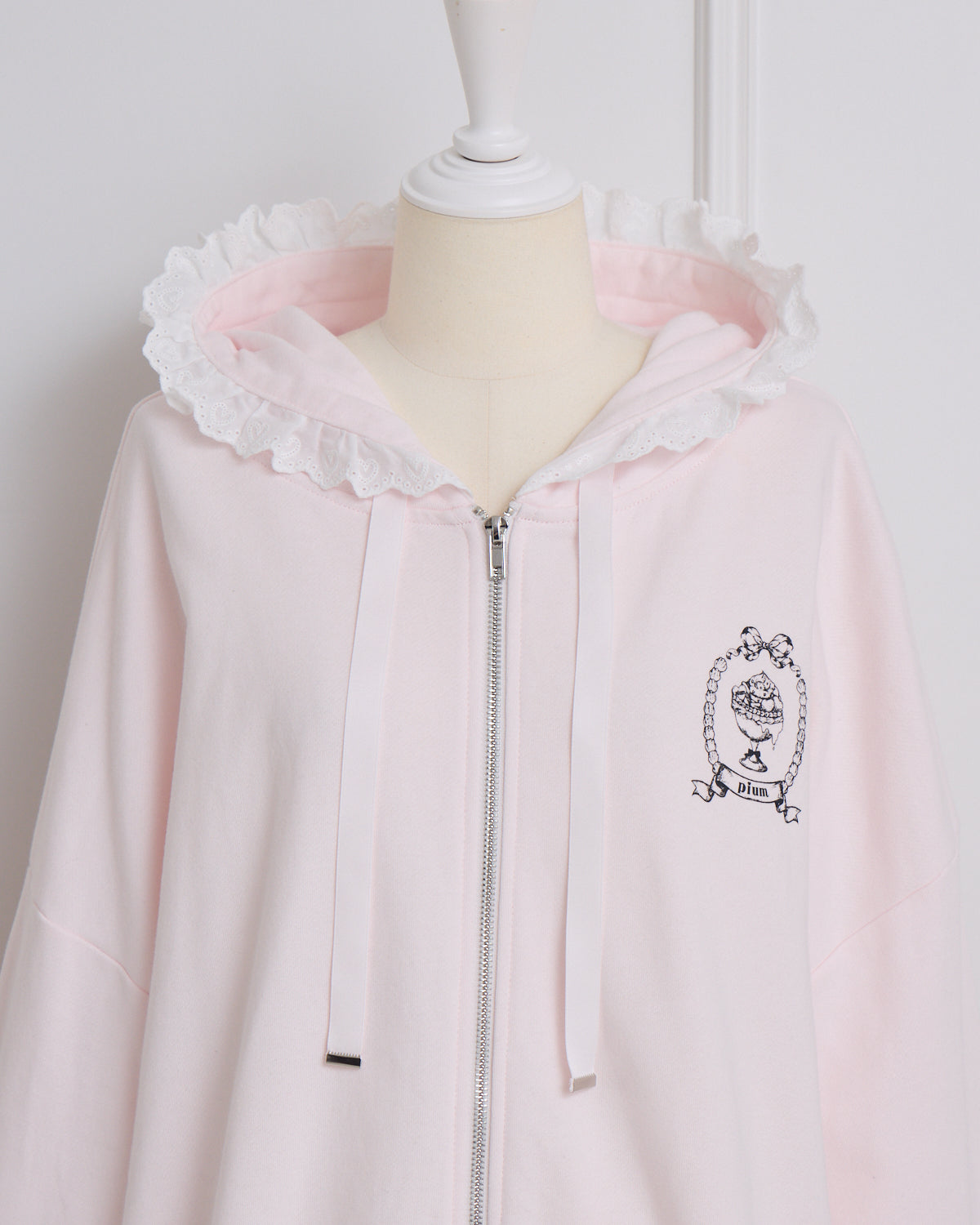 pium sweetsオーバーサイズパーカー