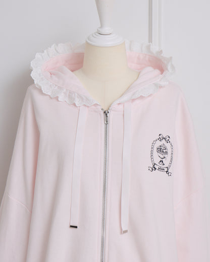 pium sweetsオーバーサイズパーカー