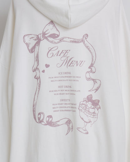 pium sweetsオーバーサイズパーカー