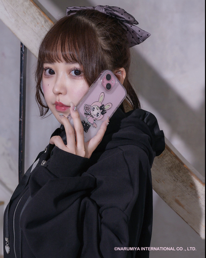 pium×Mezzo Piano ベリエちゃんグリッターiPhoneケース pium×Mezzo Piano ベリエちゃんグリッターiPhoneケース