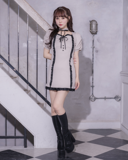 モデル身長：157cm/着用カラー : グレージュ
