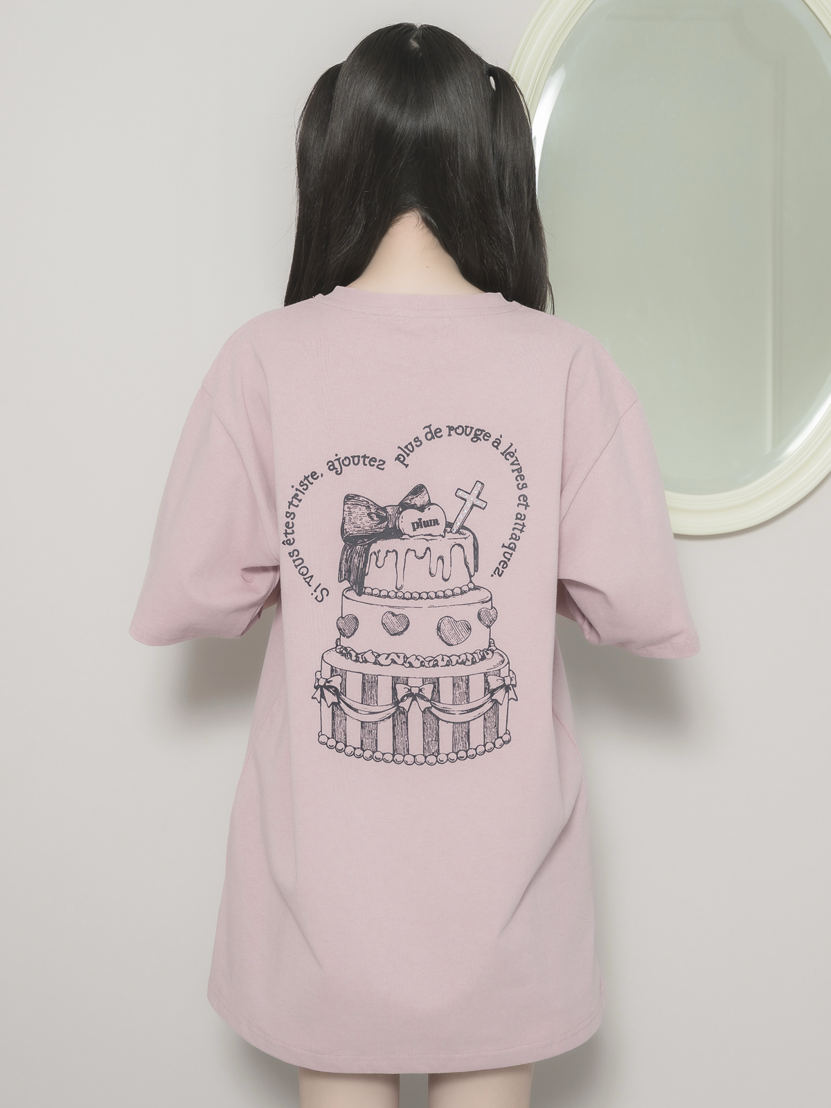 モデル身長:155cm/着用カラー:ピンク