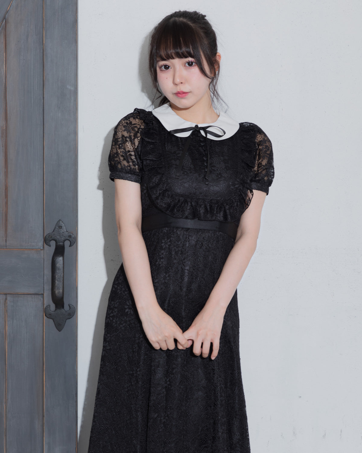 モデル身長:157cm/着用カラー:ブラック