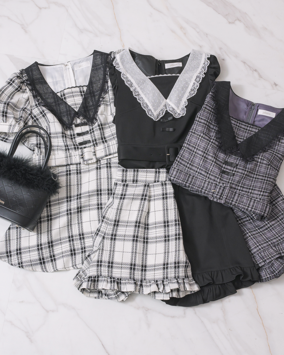 フロントリボンチュールカラーセットアップ