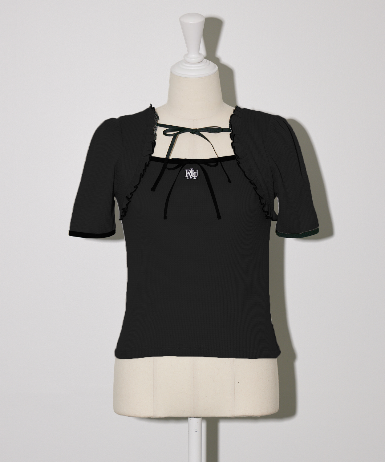 pium パイピングワッフルカットソーワンピース パイピングワッフルカットソーワンピース – pium