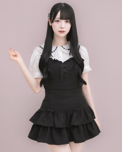 モデル身長：155cm/着用カラー：ブラック