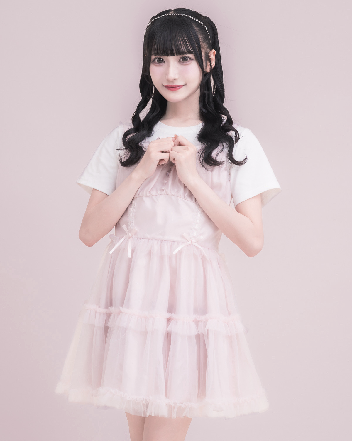 モデル身長:157cm/着用カラー:ピンク