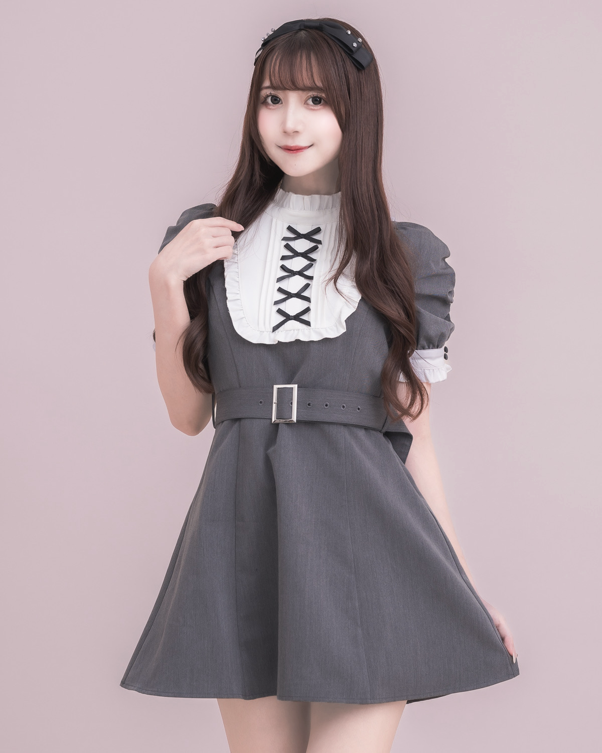 モデル身長:159cm/着用カラー:チャコール