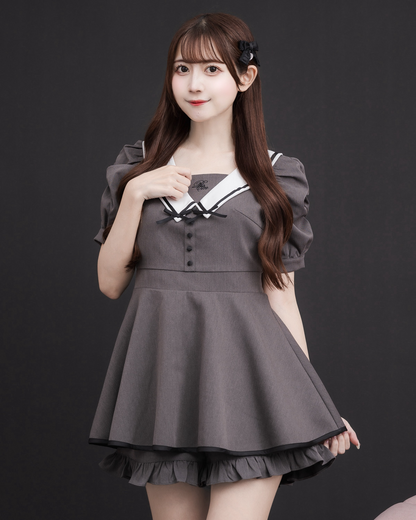 モデル身長：159cm/着用カラー:チャコール