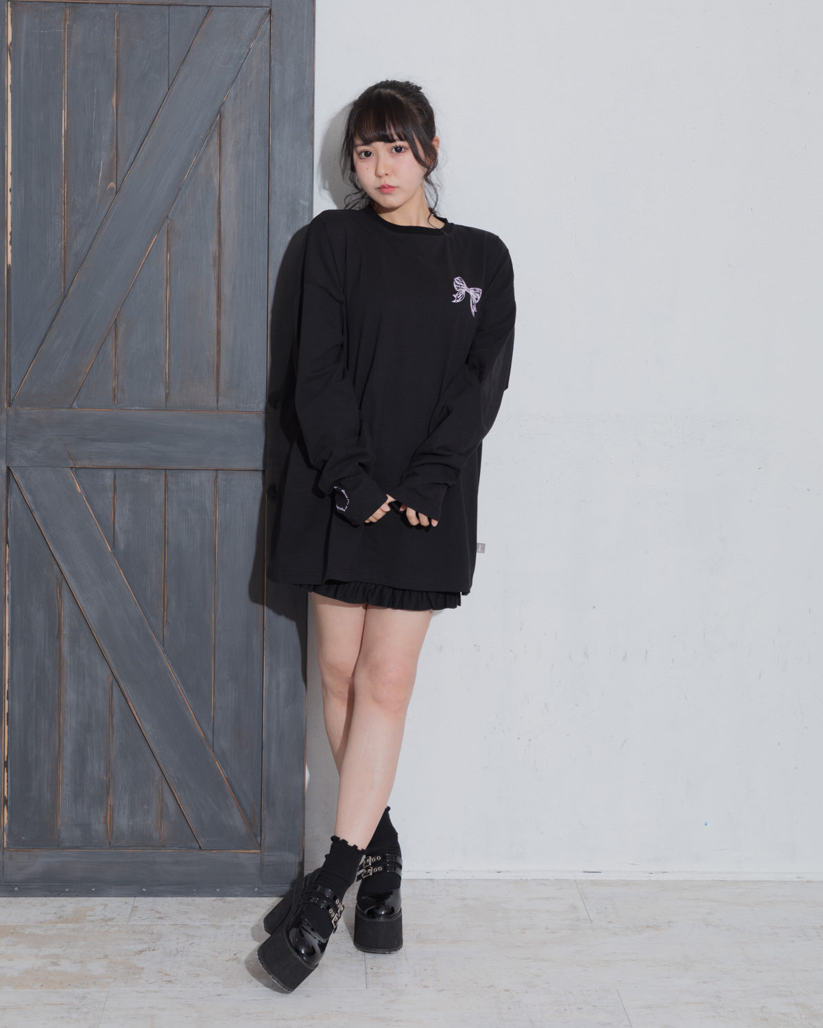 pium melty cake オーバーサイズロングTシャツ