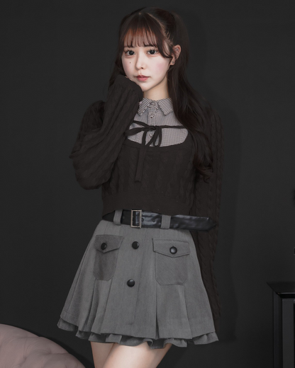 モデル身長：157cm/着用カラー : ブラウン
