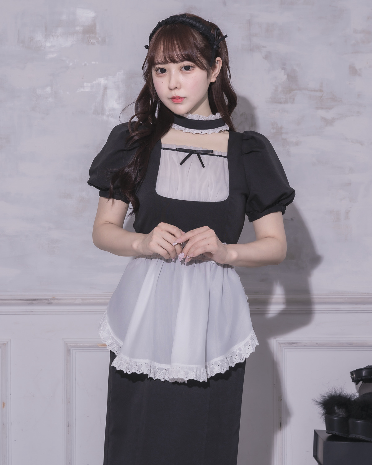 モデル身長:157cm/着用カラー:ブラック