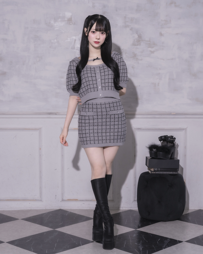 モデル身長：155cm/着用カラー:グレー
