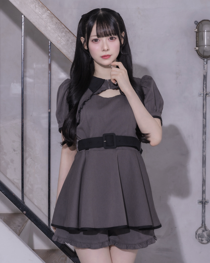モデル身長：155cm/着用カラー:チャコール
