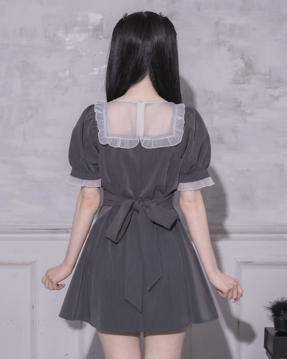 モデル身長:155cm/着用カラー:チャコール