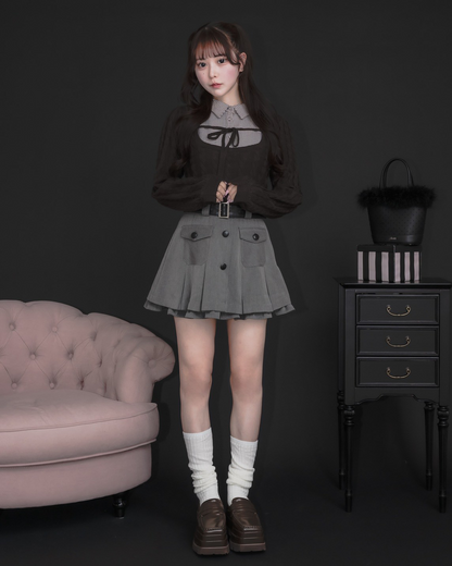 モデル身長：157cm/着用カラー : ブラウン