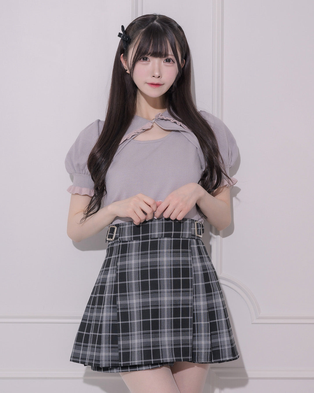 モデル身長:161cm/着用カラー:グレー