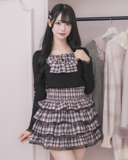 モデル身長：155cm/着用カラー:ブラック