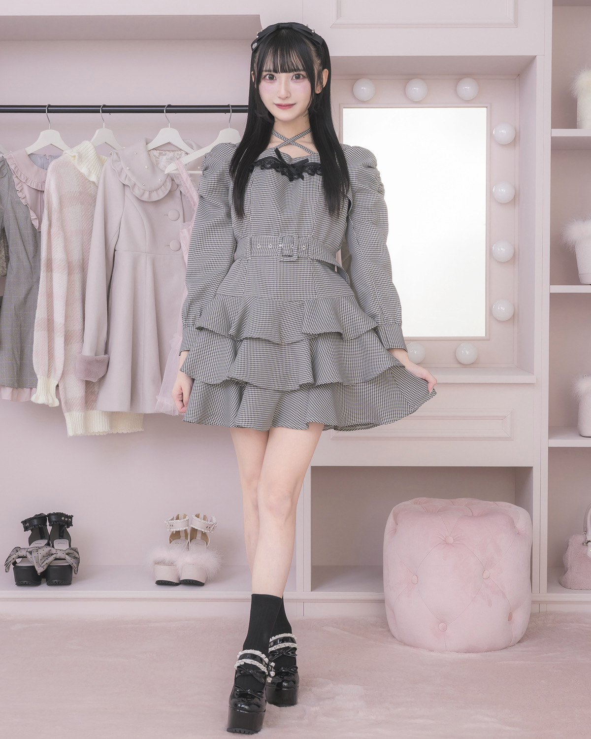 モデル身長:157cm/着用カラー : ミックス