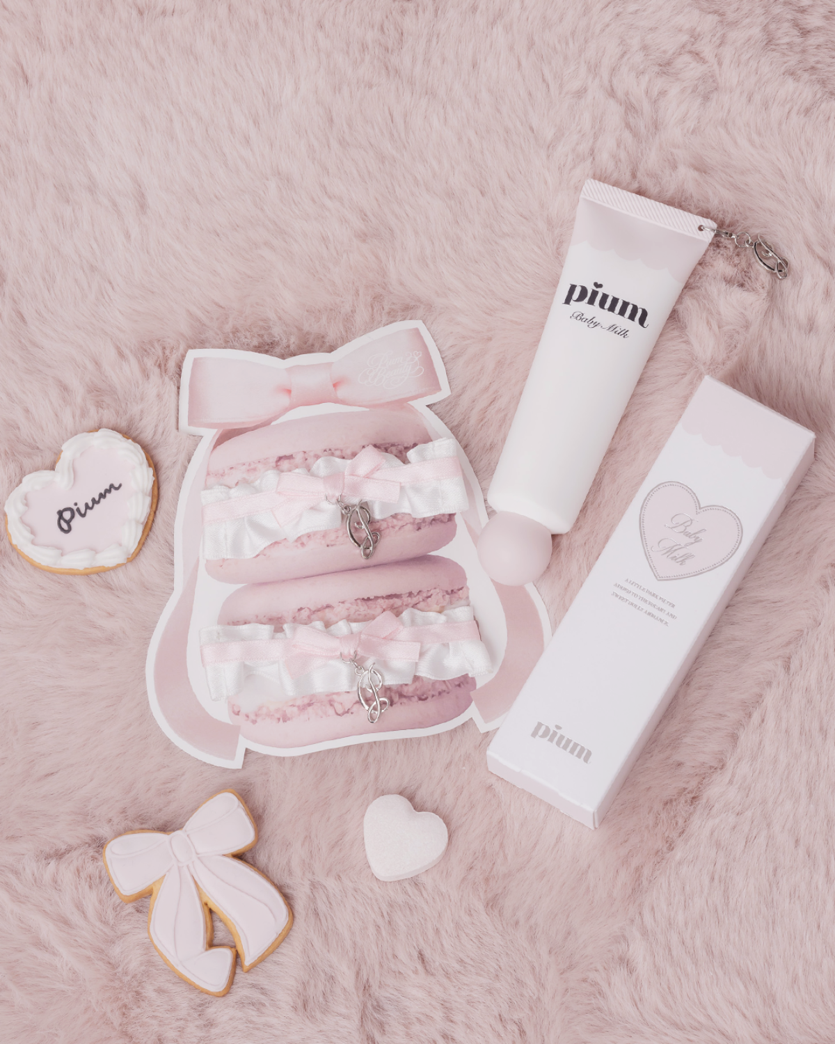 Baby Milk ハンドクリーム×フリルリボンヘアクリップセット