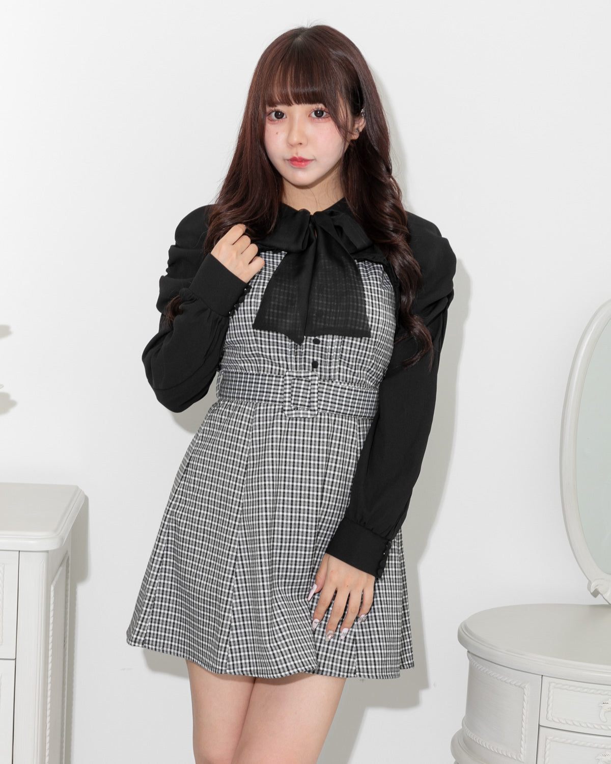 モデル身長:157cm/着用カラー:ミックス