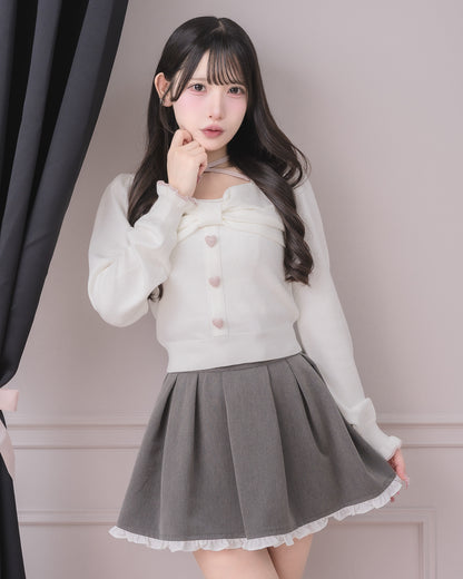 モデル身長:152cm/着用カラー:ホワイト