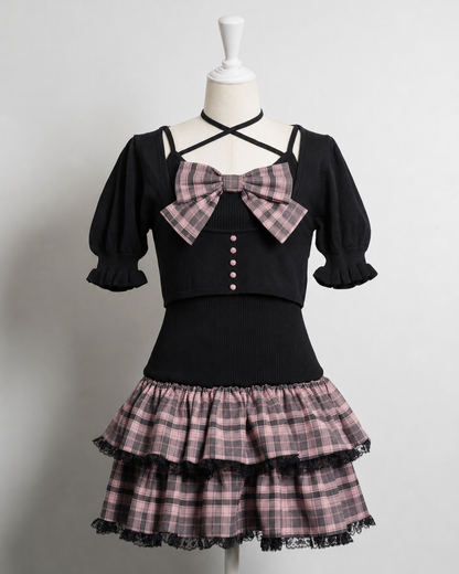カラー：ブラック×ピンク