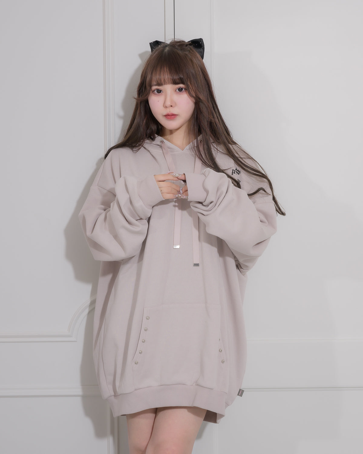 モデル身長:157cm/着用カラー:ピンク