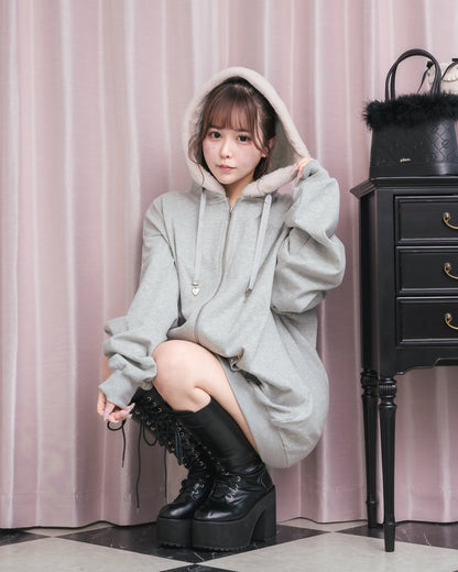 モデル身長:157cm/着用カラー:グレー