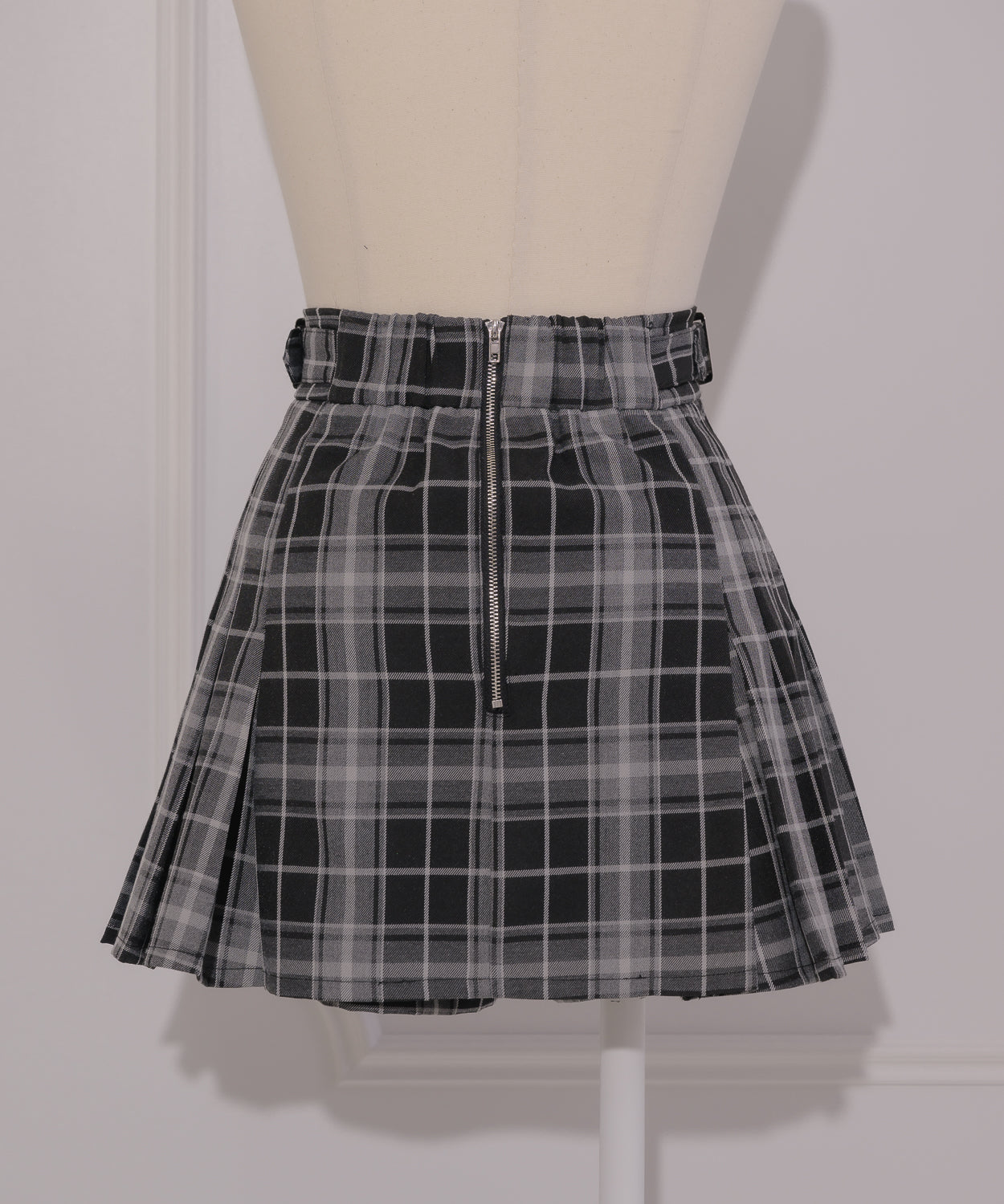 サイドベルトプリーツスカパン