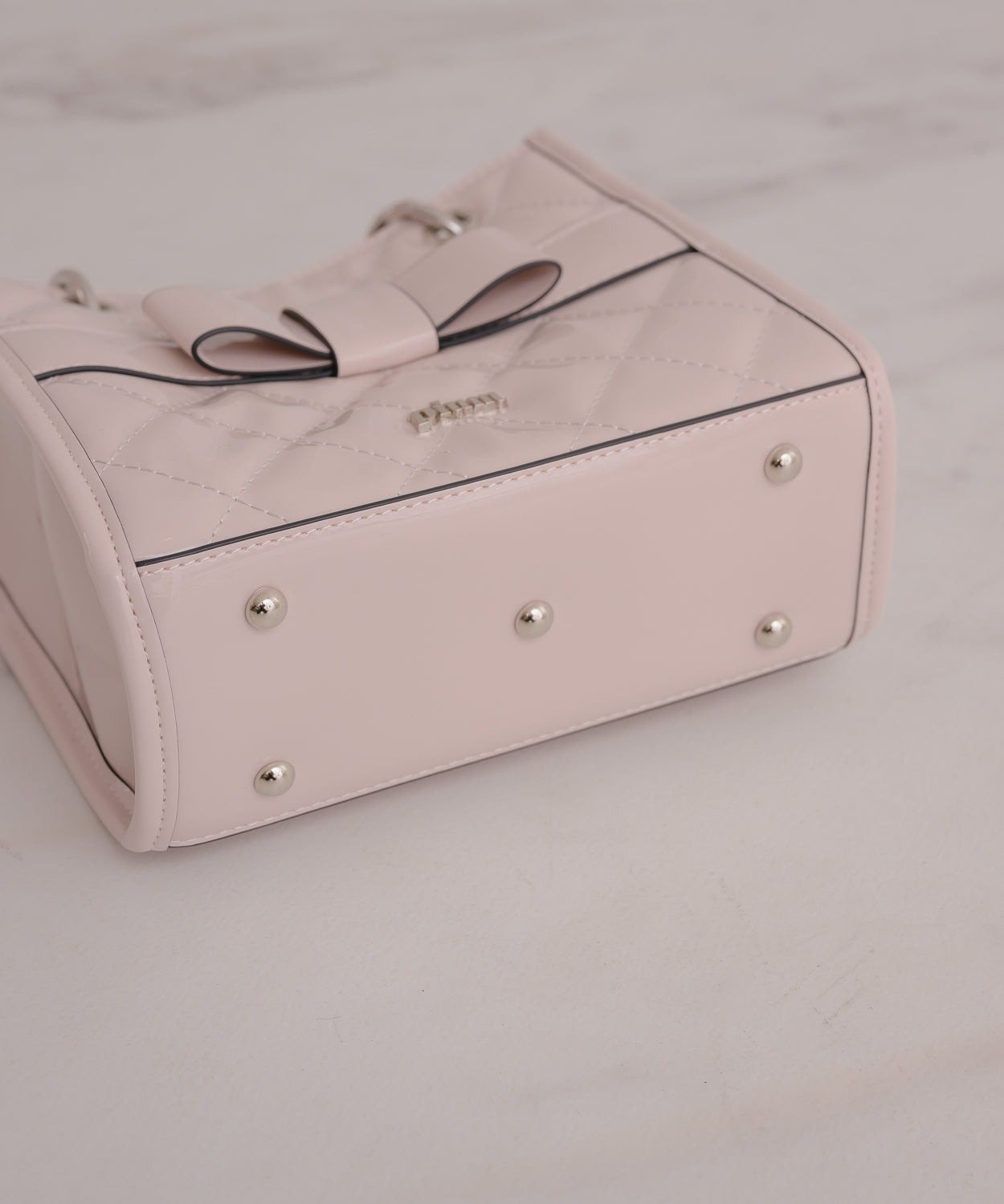 フロントリボンキルティングミニトート