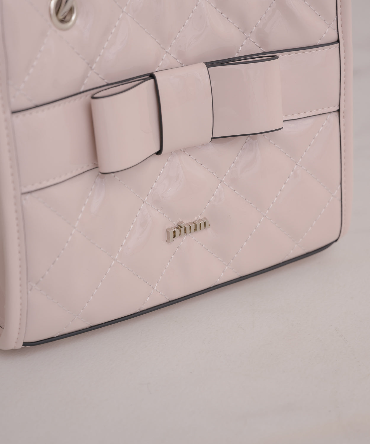 フロントリボンキルティングミニトート