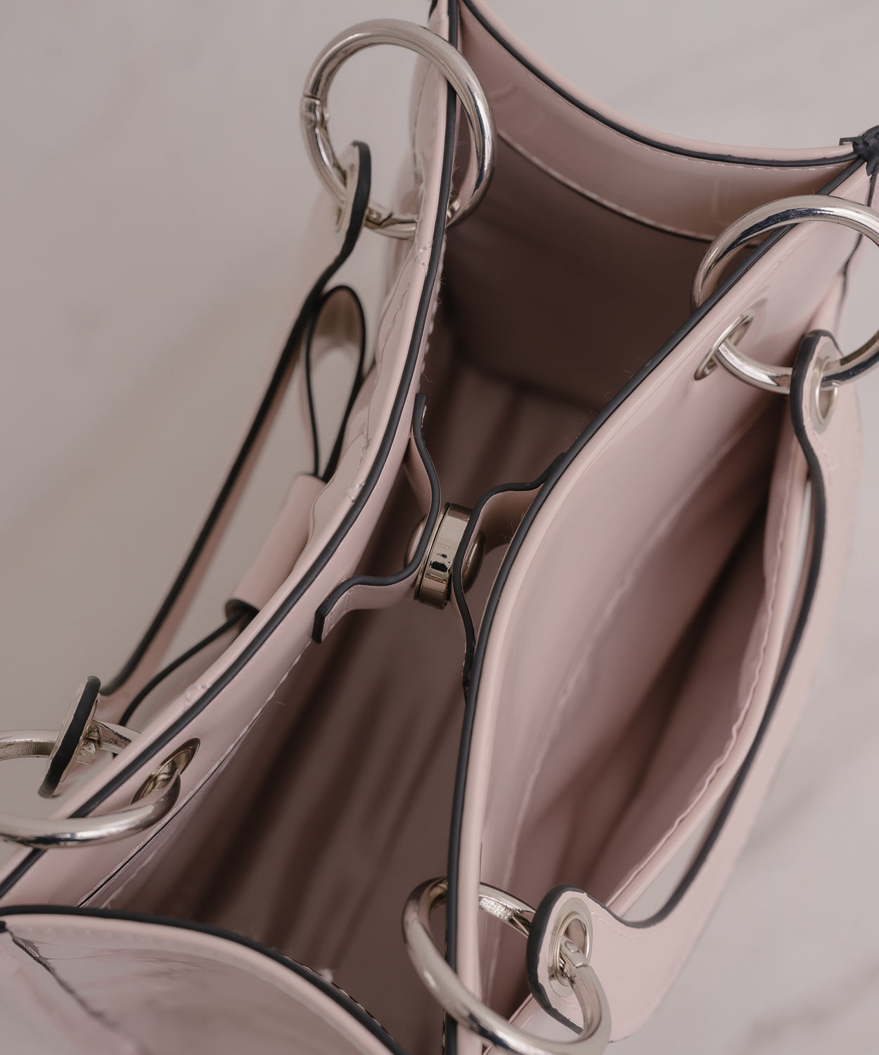 フロントリボンキルティングミニトート