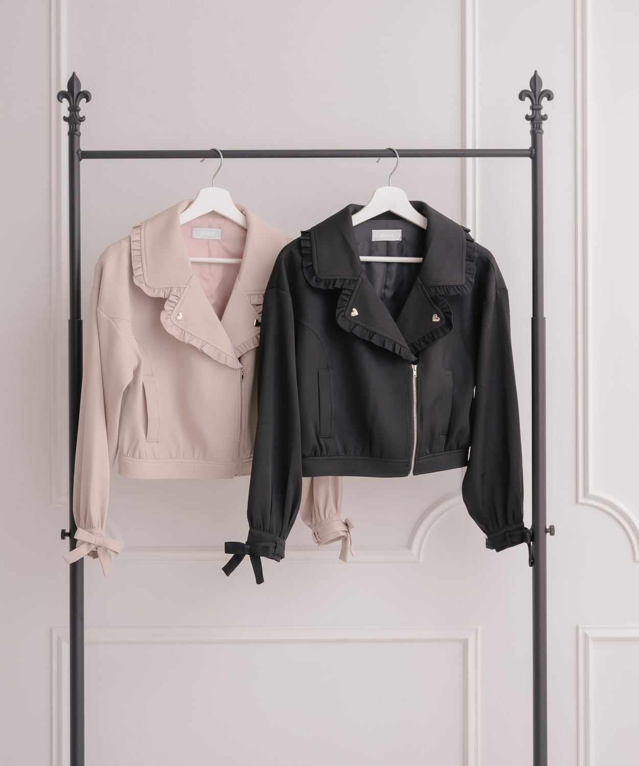 オーバーサイズフリルライダース