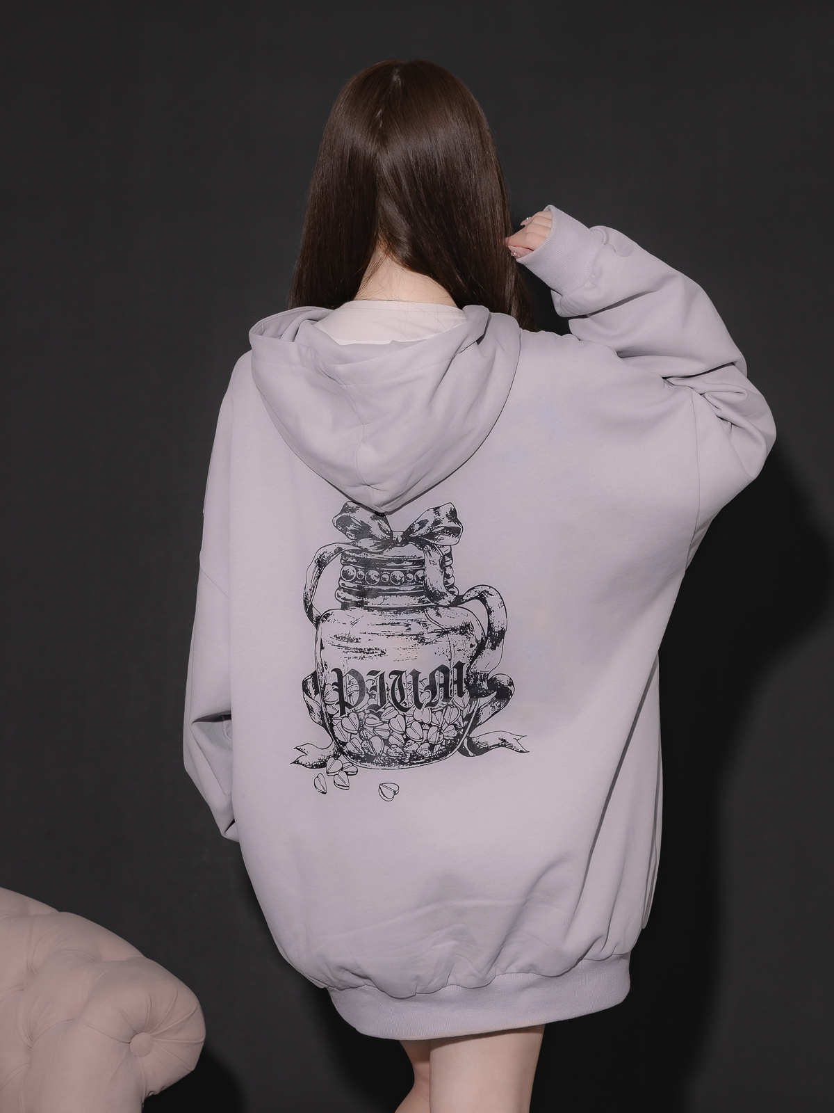 モデル身長:159cm/着用カラー:ブルーグレー