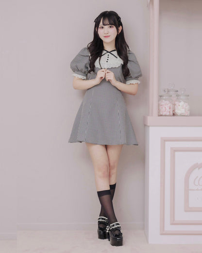 モデル身長：162cm/着用カラー：ギンガム