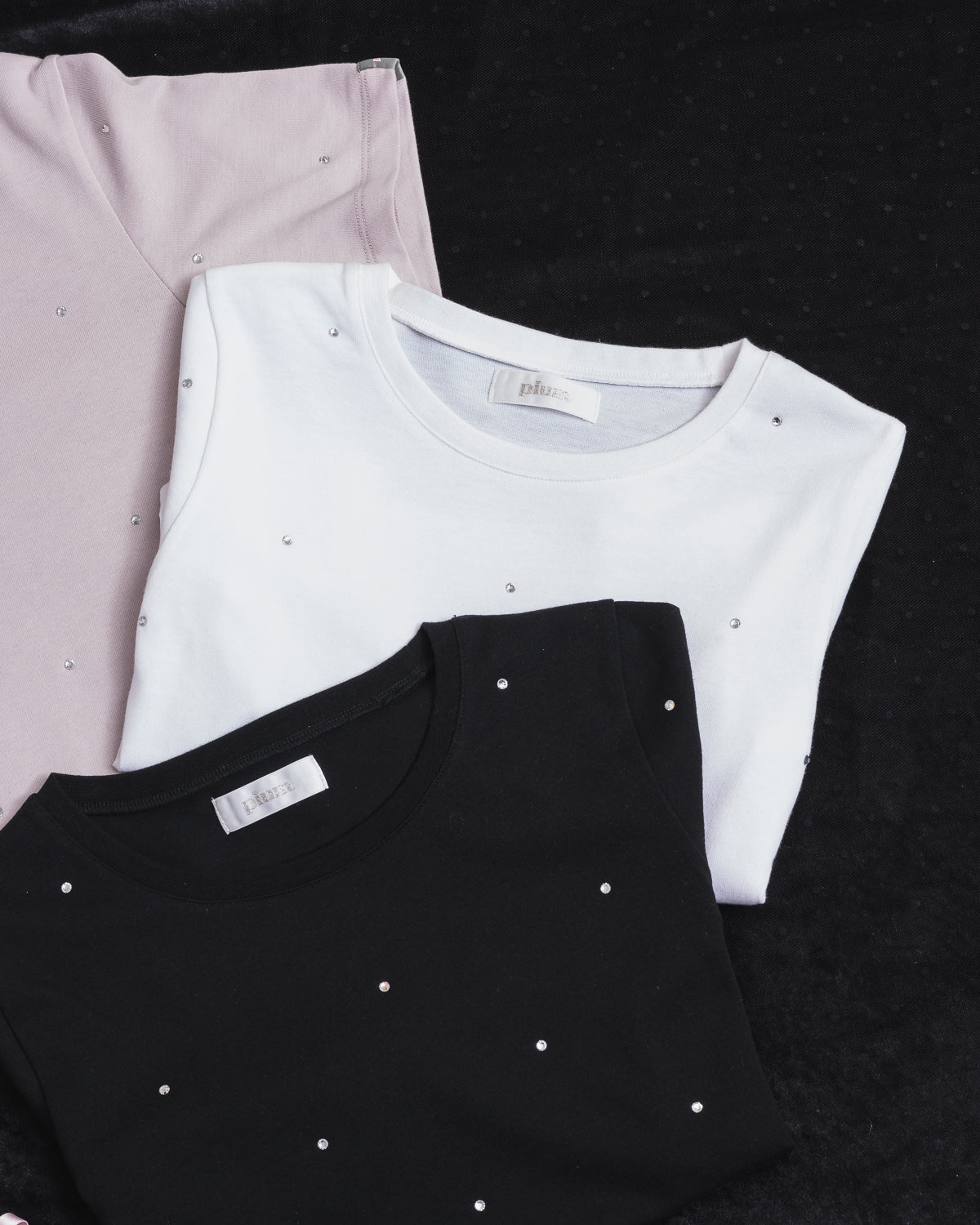 ラインストーンTシャツ