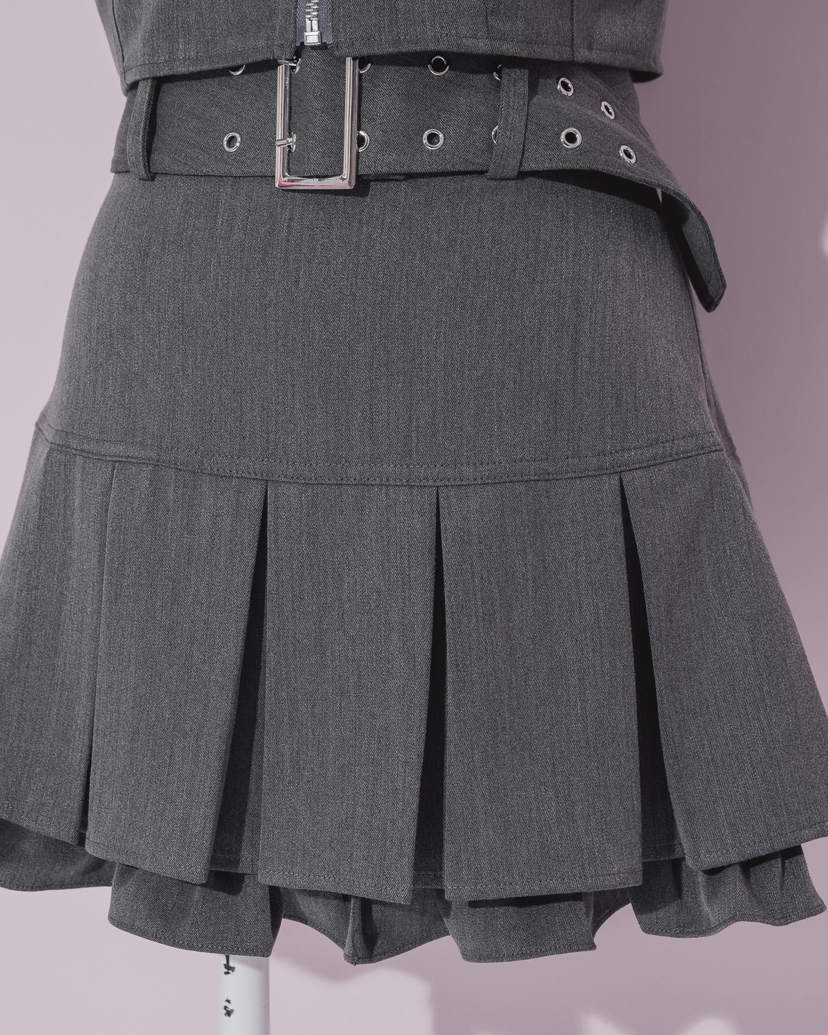 スタッズポケットビスチェセットアップ