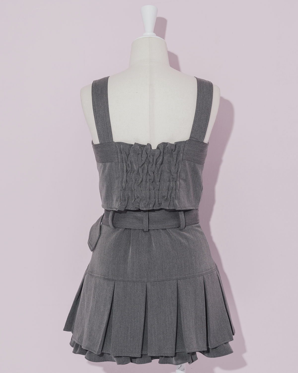 スタッズポケットビスチェセットアップ