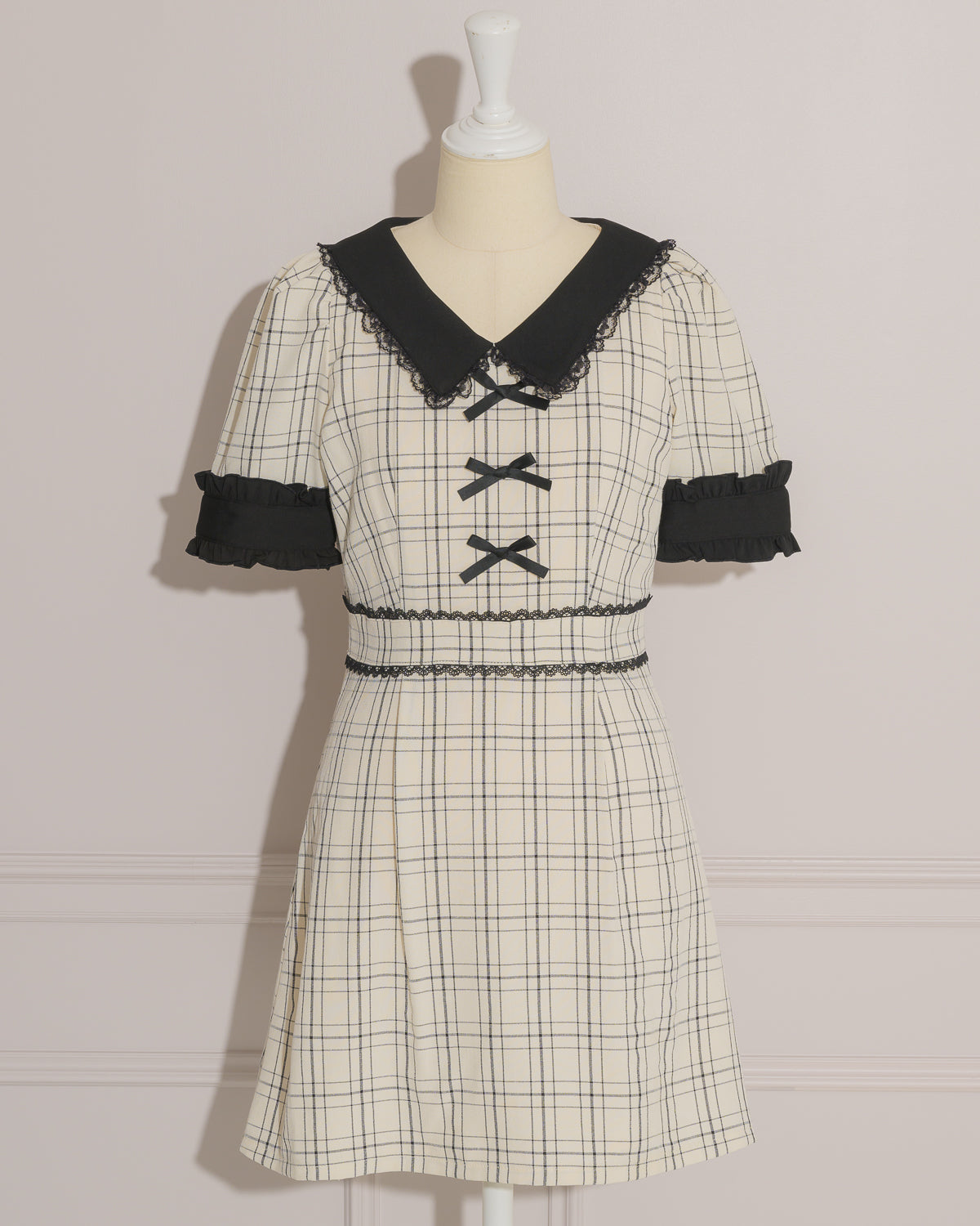 カラー:アイボリーチェック