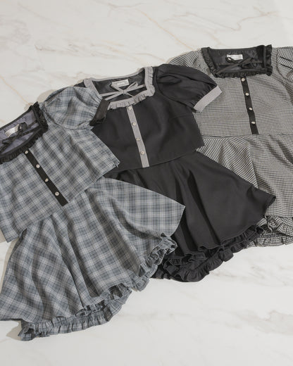 ボリュームフレアフリルスカパン