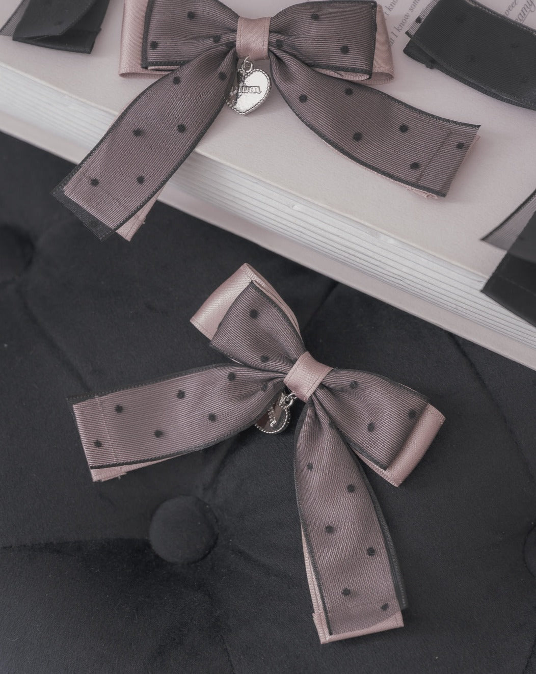 ドットチュールリボンクリップセット