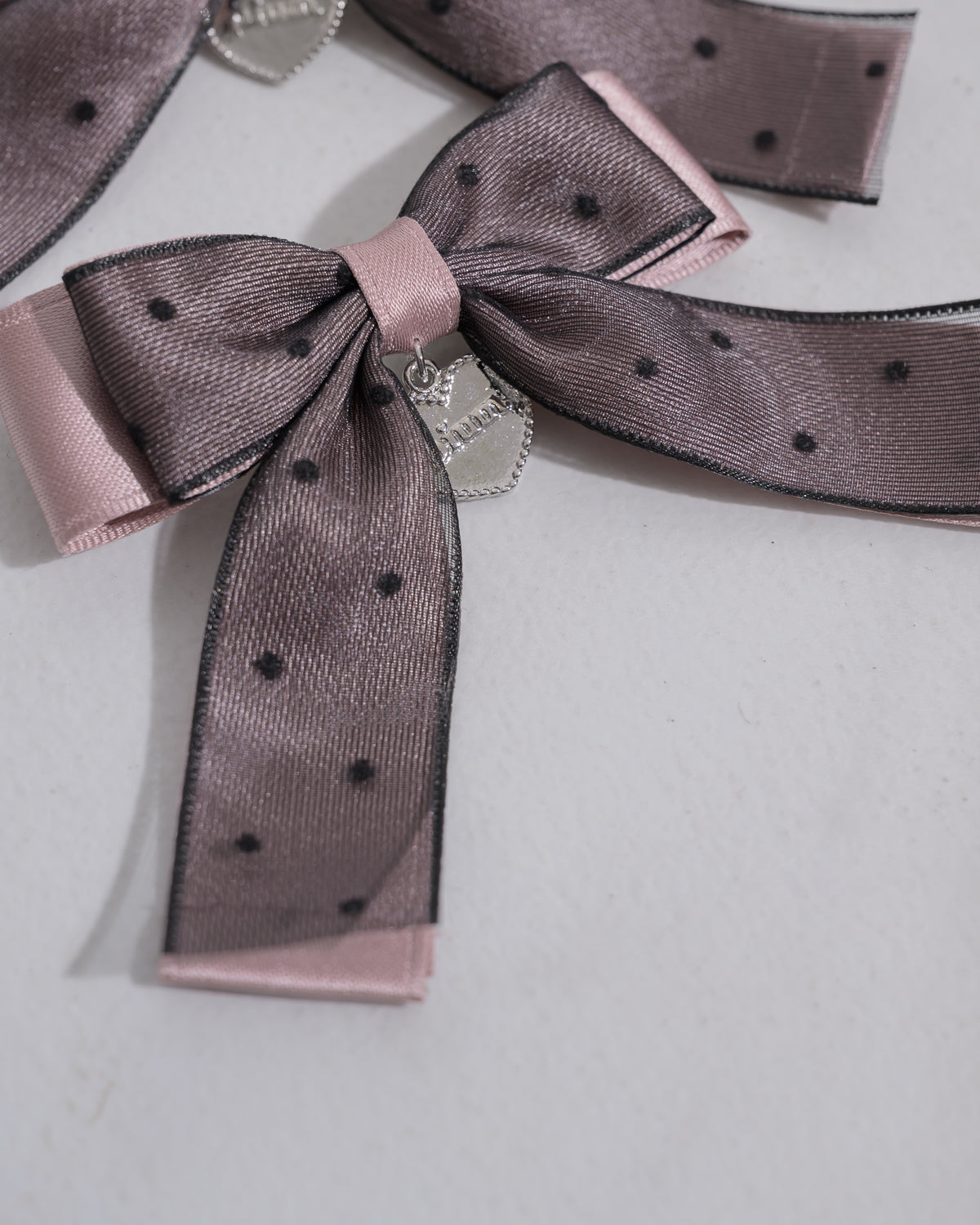 ドットチュールリボンクリップセット